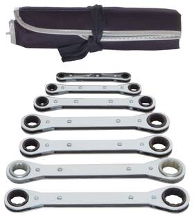 Rb7k Martin Straight Pattern Ratcheting Box Wrench Set 7 Pieces Ranging From