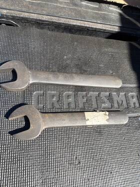 Martin Tool 697950144757 Tools Usa 8&9 1-5/16 And 1-7/16 Inch Industrial Black Open End Wrench Nos