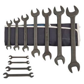 Boe11k Martin Tool 697950175843 1/4 1-1/4 Inch Industrial Black Double Head Open End Wrench Set