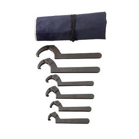 Mtspw6k Martin Tools Sprocket & Gear And Wrench Set Adj Spanner 6 Pc Blk