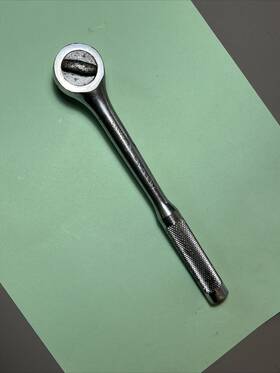 Br8n Matco Vintage 3/8 Inch Drive Ratchet Chrome Made In Usa