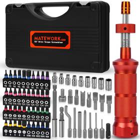 Mt9019-matework-us Matework 68pcs Torque Screwdriver Wrench Set 10-70 Inch Lb Pound Driver Wit