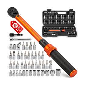 Mt9037 Matework 50pcs Inch Pound Torque Wrench Set 1/4 Drive Bike ... Fast Ship