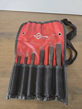 60560 Mayhew 6 Pc. Cold Chisel Set #60560 Usa