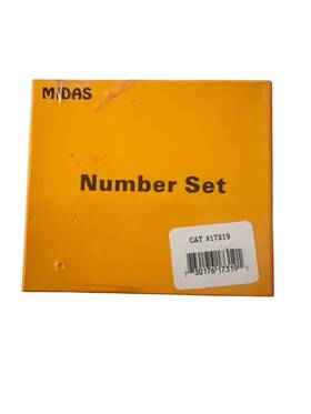 8135 Midas Leather 3/4 Inch Number Set