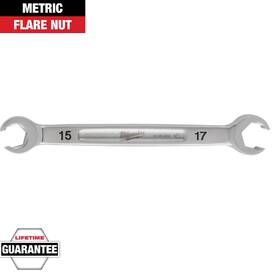 45-96-8353 Milwaukee 15mm X 17mm Double End Flare Nut Wrench - New