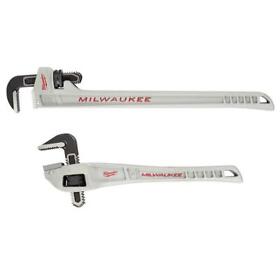 48-22-7213-48-22-7184 Milwaukee Adjustable Plumbing Wrench Single-open End Aluminum Extension Included