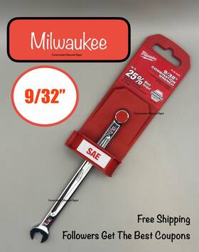 45-96-9409 Milwaukee Tool 9/32 Inch Sae Combination Wrench