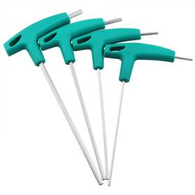 Mtqy 728456079738 Hex Key T-handle 4pcs 4size Dual End Allen Wrench Cushion Grip T-key