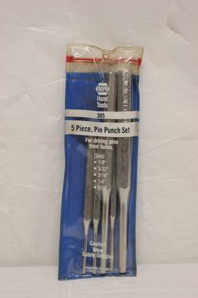 F4b10 Napa 664766371776 5 Pc. Pin Punch Set #305 1/8 Inch To 5/16