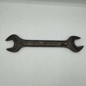 H44208 Netsuren Vintage M18 M16 27mm 24mm Open End Wrench Jis B 4630