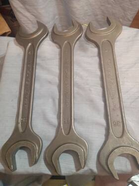 H4947 Netsuren M24 M27 36mm 41mm Open End Wrench Cnc Lathe Tool 10 1/2 In Length
