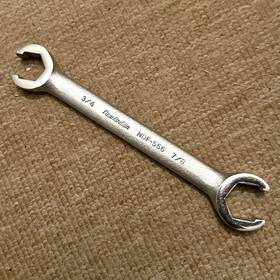 Ndf-566 New Britain Flare Nut Wrench 7/8 Inch And 3/4 Flank Drive Free Shipping