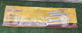 Northern Industrial Tools 099575555275 6 Piece Combination Wrench Set-crome Plated Carbon Steel