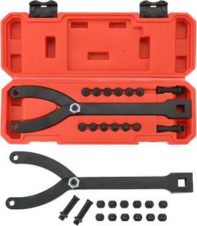 Nyxova 445029546598 Adjustable Pin Spanner Wrench Set 15-piece Ratchet Fan Clutch Tool Kit