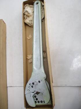 7340 Otc Large 24 Inch Adjustable Wrench Tool W Extra Jaw Oil Rig 2-7/8 Max New