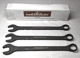 022-1-116-bf Paramount 1-1/16 Inch Combination Wrench 12 Point Black Oxide Qty 3