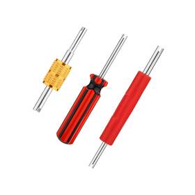 01184-87 Peutier 3pcs Valve Core Wrench Tools Single And Dual Head A/c Stem Extracto