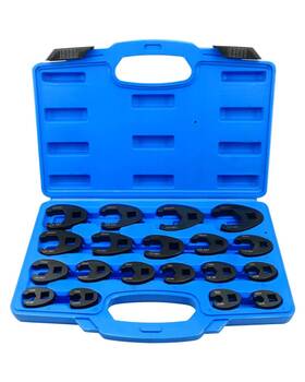 Hsbs01 Pnyzik 19 Pcs 3/8 Inch And 1/2 Crowfoot Flare Nut Wrench Set Metric 8 To 32mm S