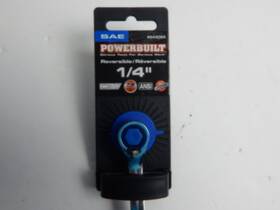 644094 Powerbuilt 1/4 Inch Ratcheting Wrench - Free Shipping
