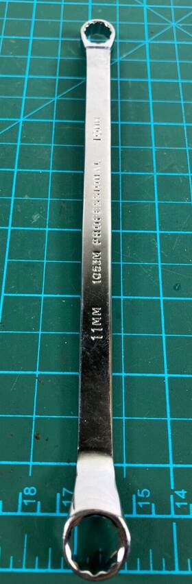 1053m Proto Tools 10mm X 11mm 12 Point Offset Box Wrench Made In Usa Vintage