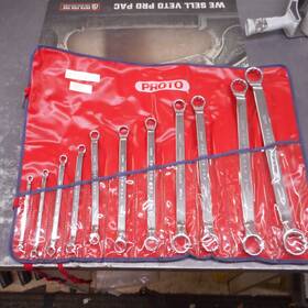1100s-mmetric Proto 1100s-m #1100s-mmetric Full Polish Offset Double Box Wrench Set Of 11 Usa