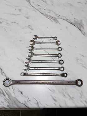 112426 Proto Lot Of 8 Vintage Combination And More Wrench Set Nice
