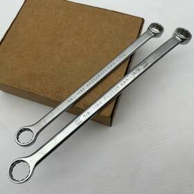 1140-1135 Proto 2 Vintage Box End Wrench 1140 7/8 Inch X 13/16 #1135 3/4 11/16 Made In Usa