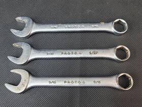 1218e Proto 3-piece 9/16 Inch 6-point Short Combination Wrench Sae