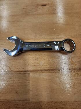 1222es Proto Combination Wrench 11/16 Inch 12-point Box End Stubby Chrome