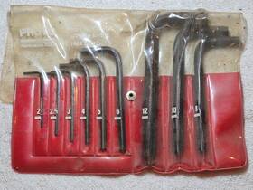 1976a Proto Vintage 9 Piece Hex Key Metric Pouch