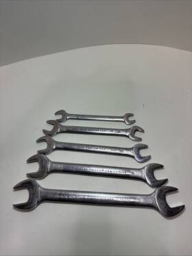 3025-3026-3020-3030 Proto Vtg Usa 5 Piece Sae Open End Wrench Set 3021 3026 3030 3035 3040