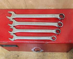 6138 Proto Challenger Usa 4 Piece Sae Combination Wrench Set 1 Inch - 1-1/4 12pt Vintage