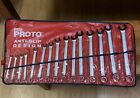 J1220f-masd Proto 15 Piece Metric Combination Wrench Set 12 Point