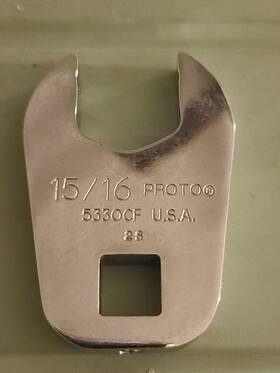 J5330cf Proto 15/16 Inch High Alloy Steel Open Crowfoot Wrench