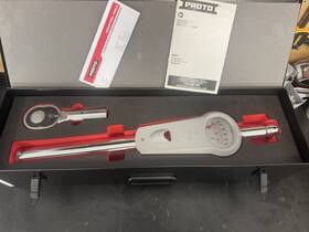 J6024 Proto Torque Wrench 1 Inch Drive 300-1800 Ft-lbs Capacity With Certificate