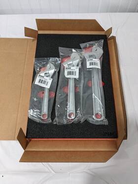 J795k Proto Spline Combination Wrench Set With Foam Tray 3 Pc
