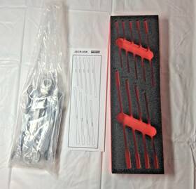 Jscr-9sk Proto Jscv-9sk Black Chrome Ratcheting Spline Wrench Set 9 Pc With Foam Spacer