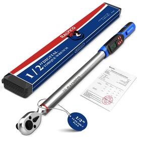 17-340 Ralvico Rv5201 1/2 Digital Torque Wrench 12.54-250.7 Ft. Lb/ N.m 2% Accuracy Wit