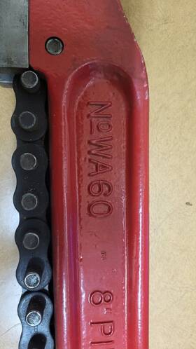 Wa60 Reed Mfg Chain Wrench