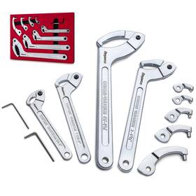 S0bsta0100 Reywoo Spanner Wrench Set With Changeable Heads 11 Pcs Adjustable To