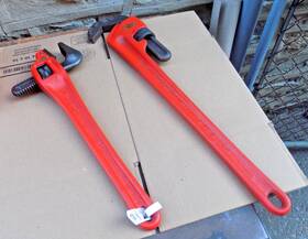 8944o Ridgid Hex 1 Inch To 2 Nut No. 25 Pipe Wrench And 18 Offset New