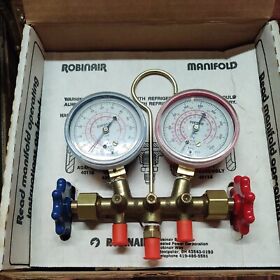 40153 Robinair Manifold Gauge Set R-22 R-12 And R-502 Part # Unused Instruction