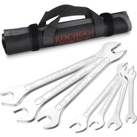 Sty-03 Rochoof Super-thin Open End Wrench Set 7-piece Sae 1/4 Inch -15/16 Slim Wrenches Chromiu