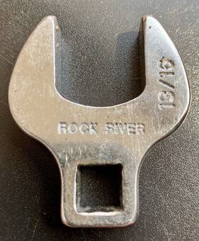 2144503 Rock River 13/16 Sae Open End Crowfoot Wrench 3/8 Drive Chrome