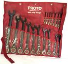 Scv-20s Proto Tools Ratcheting Wrench Set Spline Sae Combination Large Blac