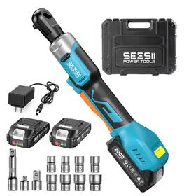 B0dhvz3pn8 Seesii 3/8 Inch Cordless Electric Ratchet Wrench 60 Ft-lbs 80nm High Torque 2