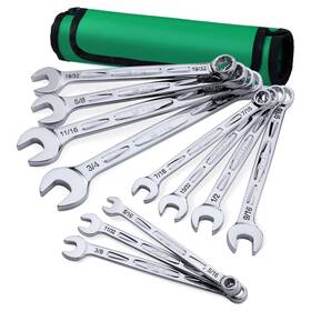Sk 025141110029 Combination Wrench Set Sae 5/16 Inch To 3/4 11-piece Superkrome Finish Pr