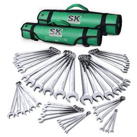 Sk 025141118766 Combination Wrench Set Sae 1/4 Inch To 1-1/4 Metric 6 32mm 42-piece Su