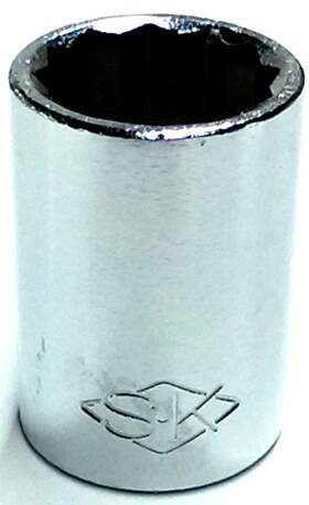23219 Sk Tools 12pt 19mm Standard 1/2 Inch Drive Socket Chrome Made In The Usa